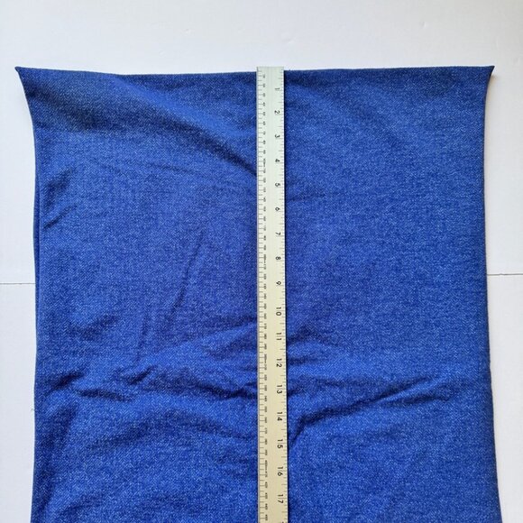 Ivivva Scarf Village Chill Herrigbone Blue Yellow Infinity Button Reversible OS - Picture 5 of 12